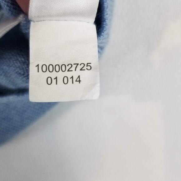 Brooks Brothers Sweater Mens XL Blue Saxxon Wool V Neck Pullover Lightweight - Picture 5 of 12